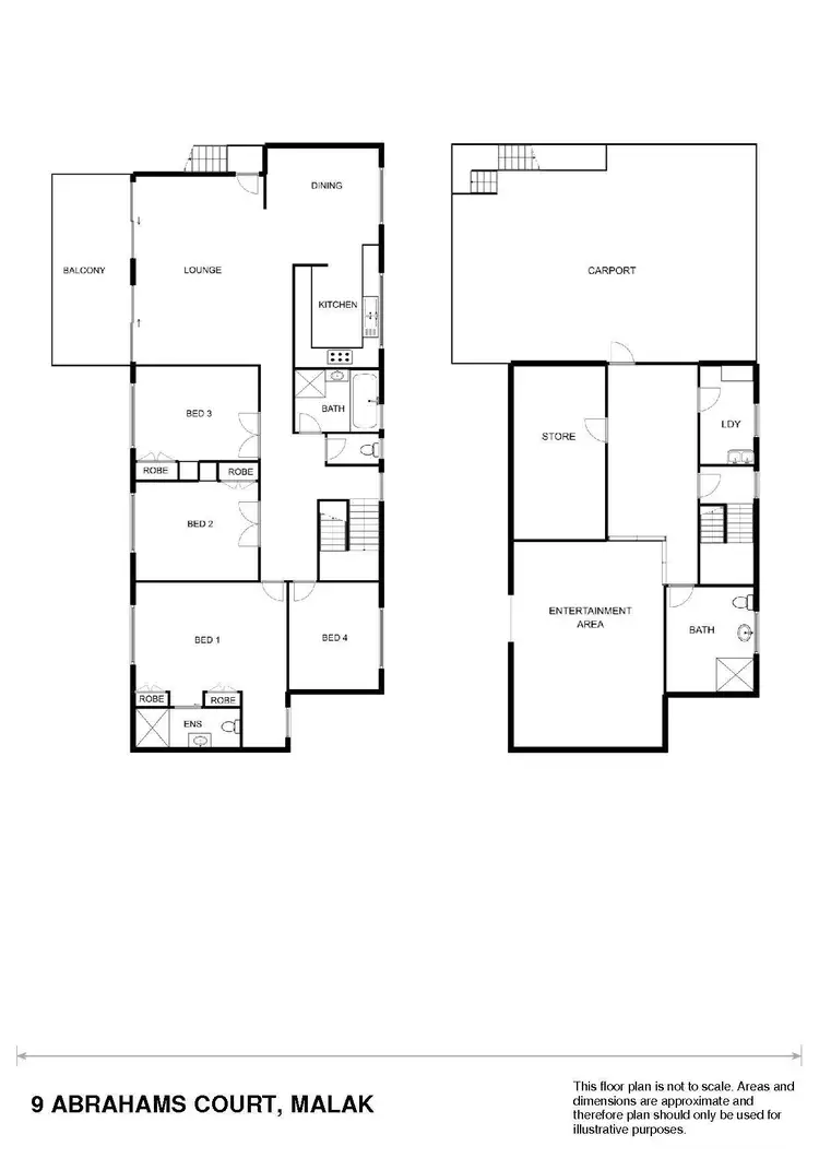 Floorplan of Homely house listing, 9 Abrahams Court, Malak NT 812