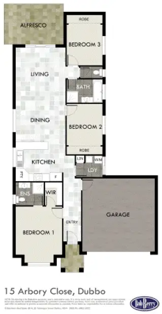 Floorplan of Homely house listing, 15 Arbory Close, Dubbo NSW 2830