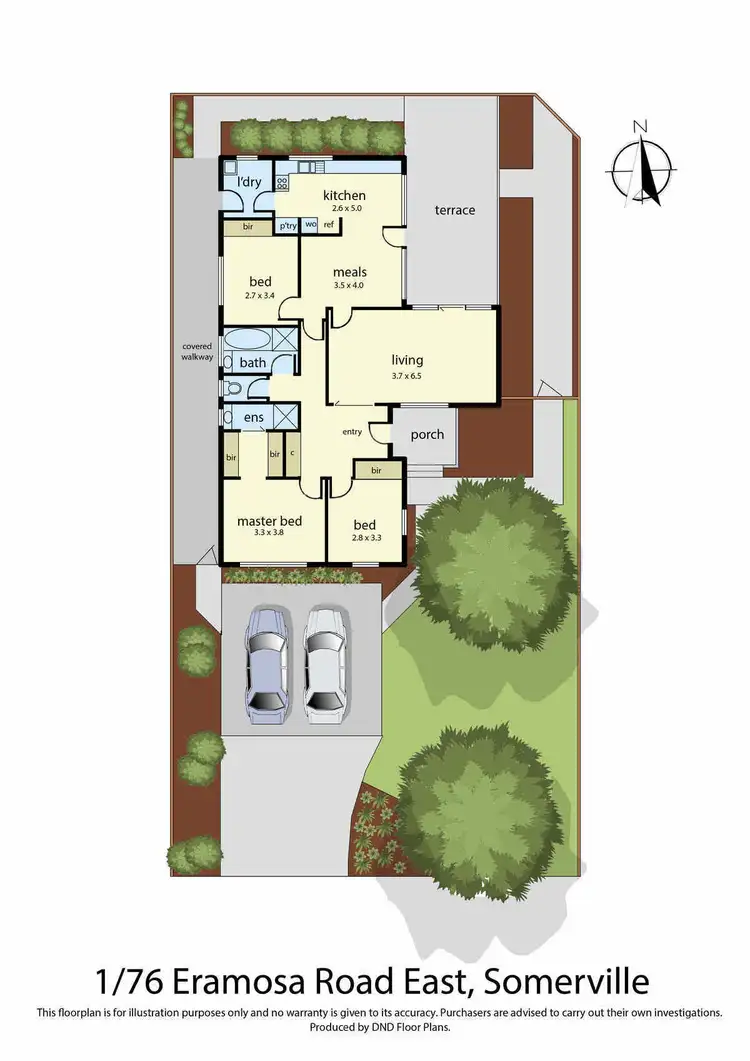 Floorplan of Homely unit listing, 1/76 Eramosa Road East, Somerville VIC 3912