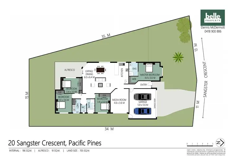 Floorplan of Homely house listing, 20 Sangster Crescent, Pacific Pines QLD 4211
