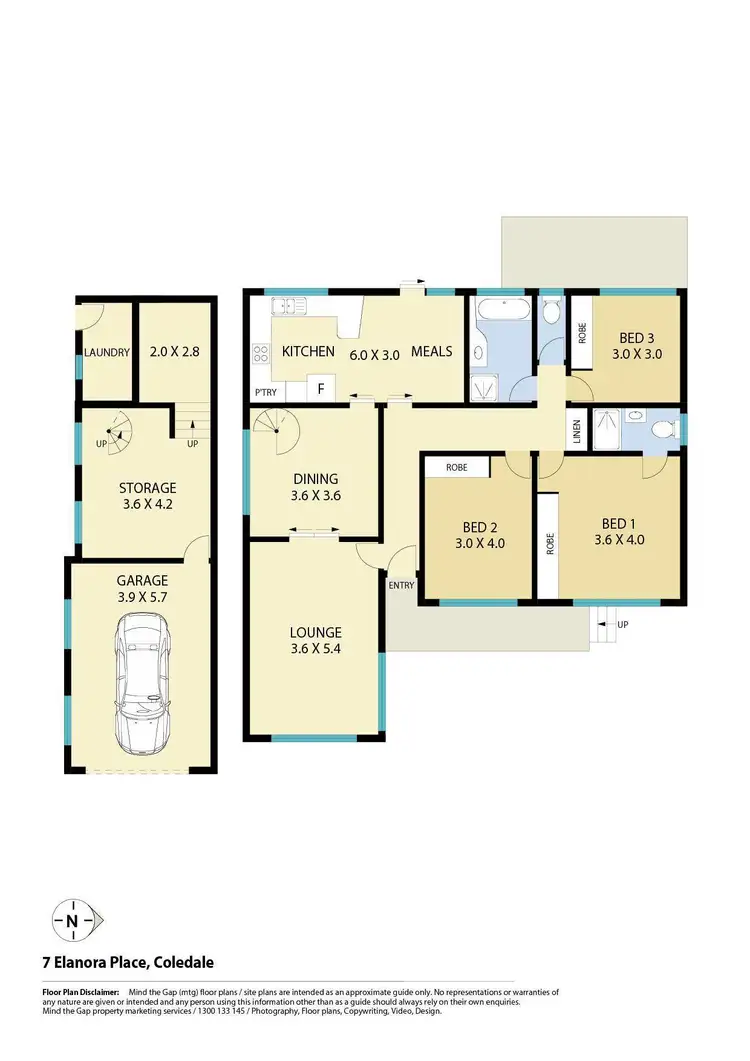 Floorplan of Homely house listing, 7 Elanora Place, Coledale NSW 2515