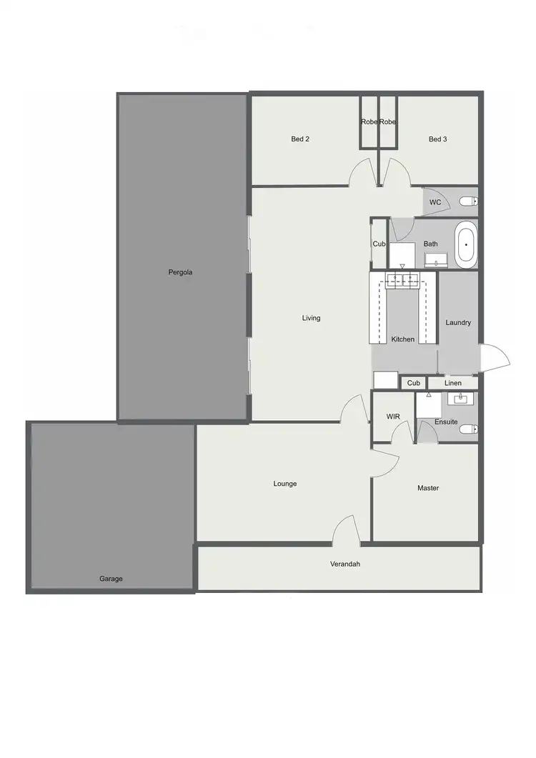 Floorplan of Homely house listing, 8 Jamieson Drive, Echuca VIC 3564