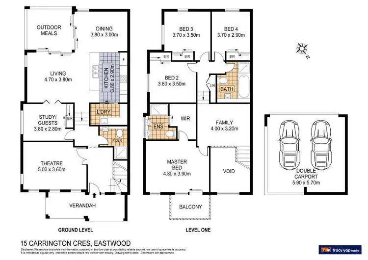 Floorplan of Homely house listing, 15 Carrington Crescent, Eastwood NSW 2122