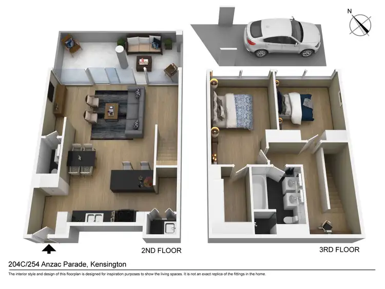 Floorplan of Homely apartment listing, 204C/254 Anzac Parade, Kensington NSW 2033