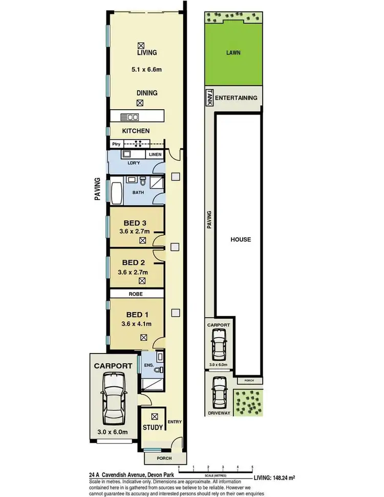 Floorplan of Homely house listing, 24A Cavendish Avenue, Devon Park SA 5008