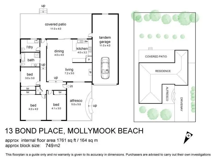 Floorplan of Homely house listing, 13 Bond Place, Mollymook NSW 2539