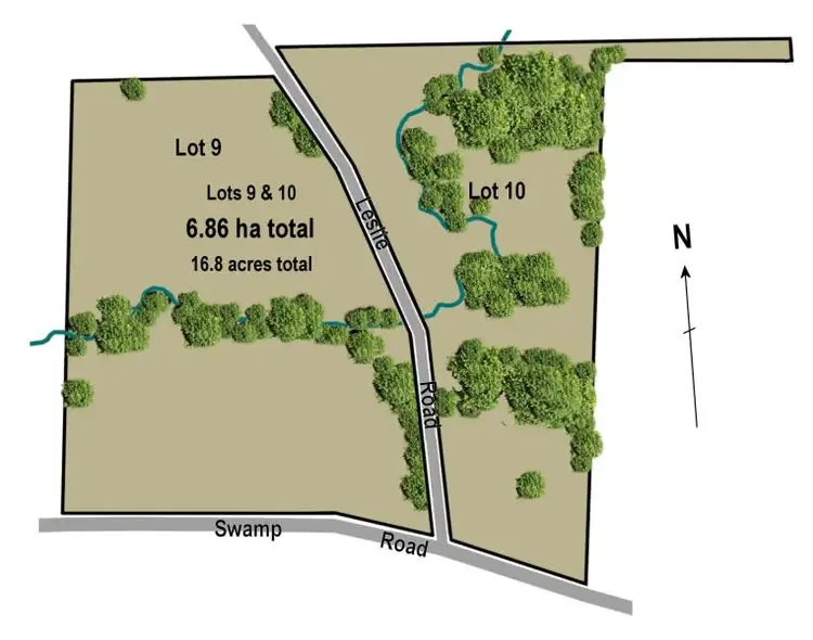 Floorplan of Homely land listing, Pieces 9 & 10 Swamp Road, Lenswood SA 5240