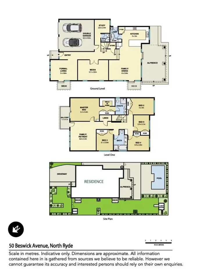 Floorplan of Homely house listing, 50 Beswick Avenue, North Ryde NSW 2113