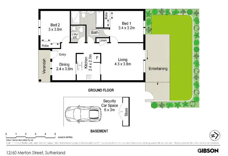 Floorplan of Homely villa listing, 12/60 Merton Street, Sutherland NSW 2232