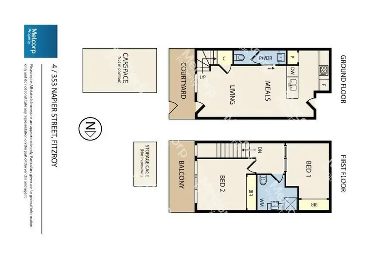 Floorplan of Homely apartment listing, Level G/4/353 Napier Street, Fitzroy VIC 3065