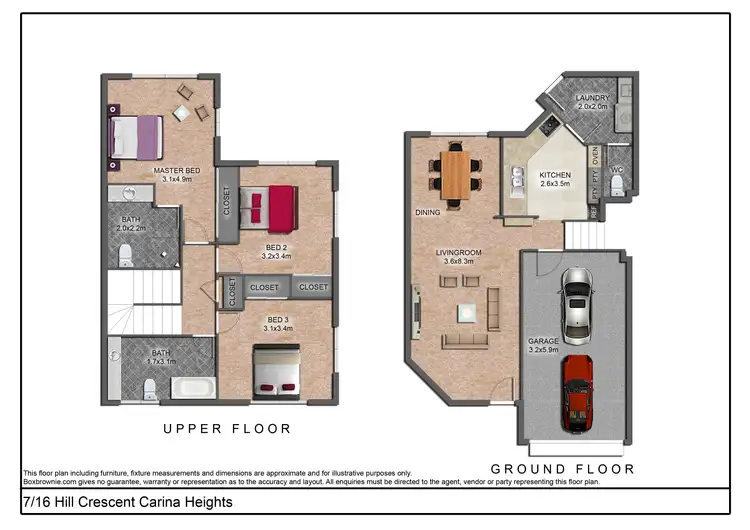 Floorplan of Homely townhouse listing, 7/16 Hill Crescent, Carina Heights QLD 4152
