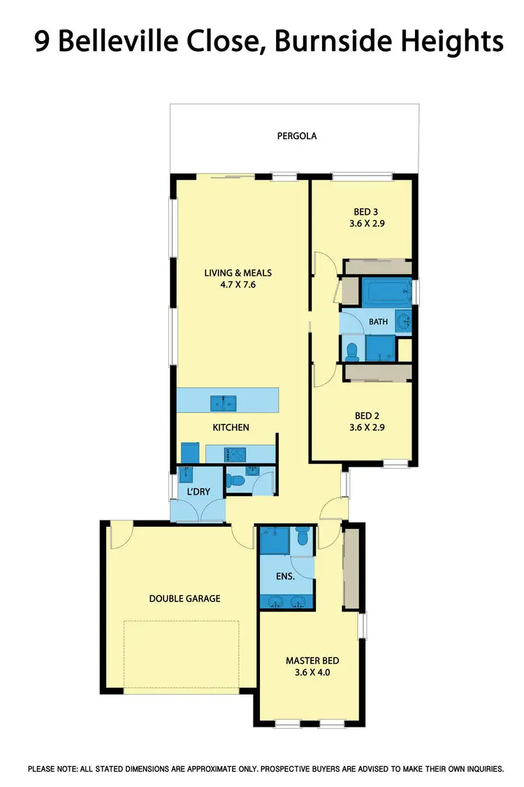 Floorplan of Homely house listing, 9 Belleville Close, Burnside Heights VIC 3023