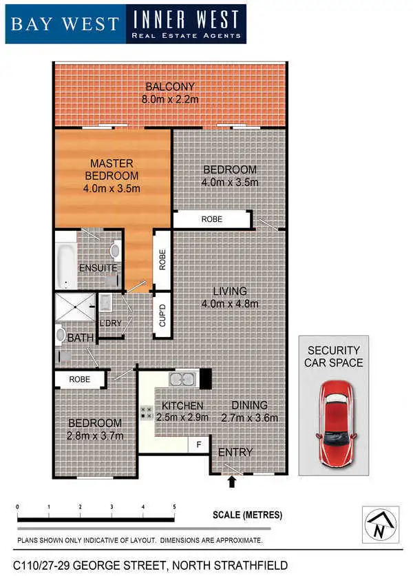 Floorplan of Homely apartment listing, C110/27-29 George Street, North Strathfield NSW 2137
