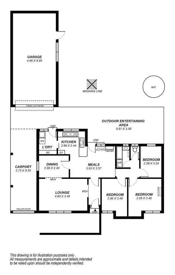 Floorplan of Homely house listing, 10 Harrington Street, Salisbury Downs SA 5108