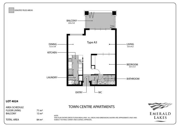 Floorplan of Homely apartment listing, 4024/3027 The Boulevard, Carrara QLD 4211