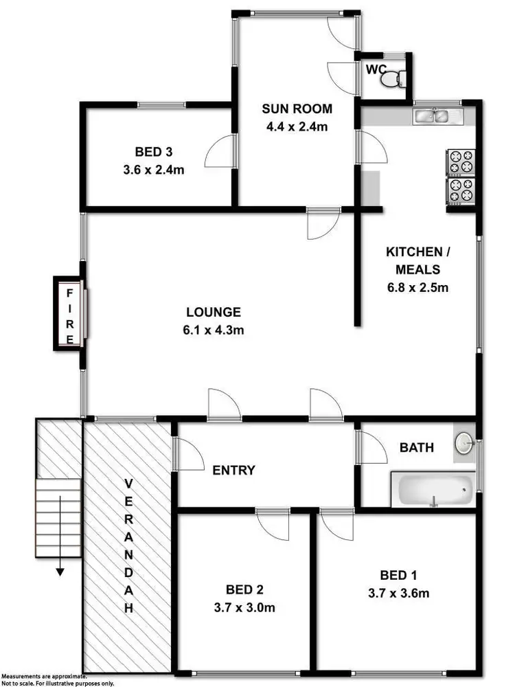 Floorplan of Homely house listing, 5 Willong Street, Tallangatta VIC 3700