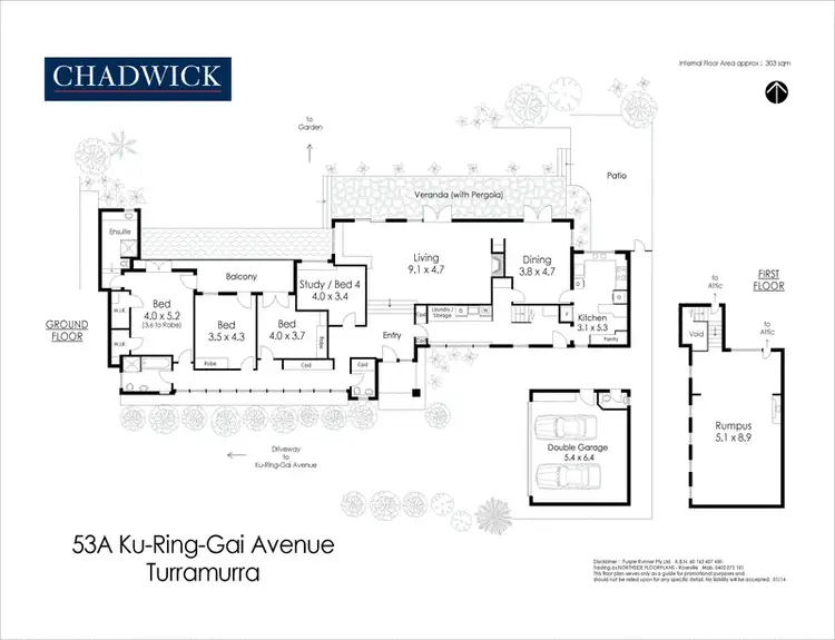 Floorplan of Homely house listing, 53A Ku-Ring-Gai Avenue, Turramurra NSW 2074