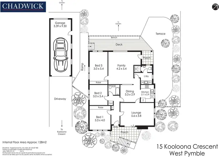 Floorplan of Homely house listing, 15 Kooloona Crescent, West Pymble NSW 2073