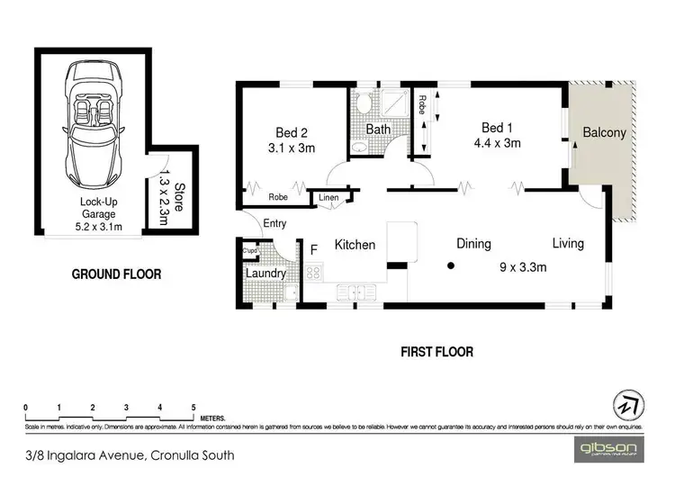 Floorplan of Homely unit listing, 3/8 Ingalara Avenue, Cronulla NSW 2230