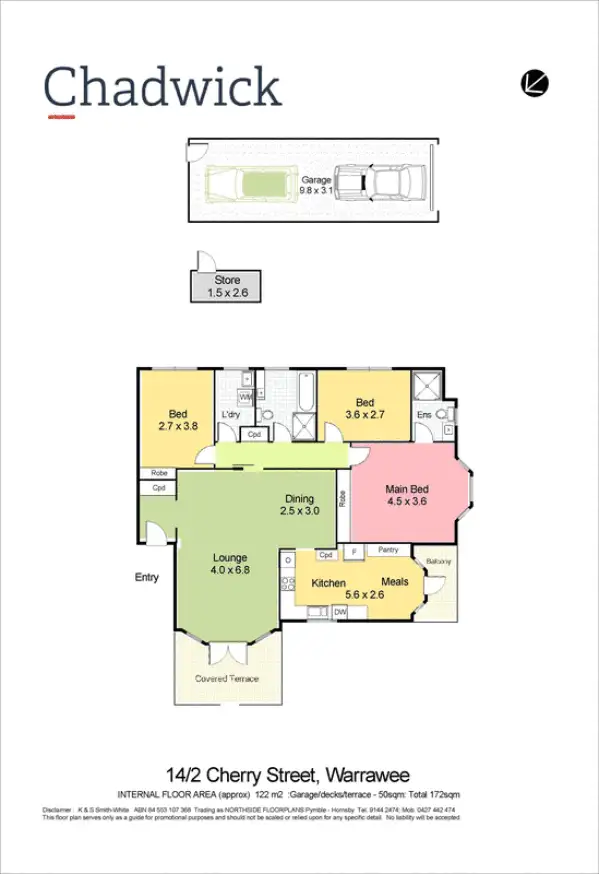 Floorplan of Homely apartment listing, 14/2 Cherry Street, Warrawee NSW 2074
