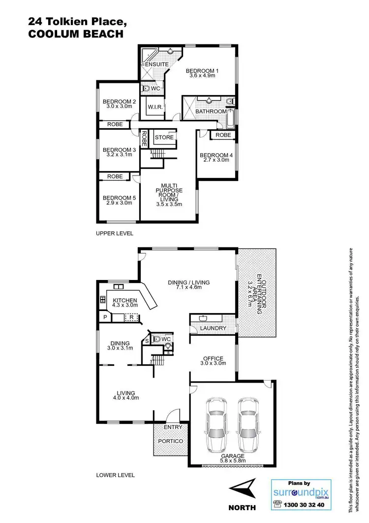 Floorplan of Homely house listing, 24 Tolkien Place, Coolum Beach QLD 4573