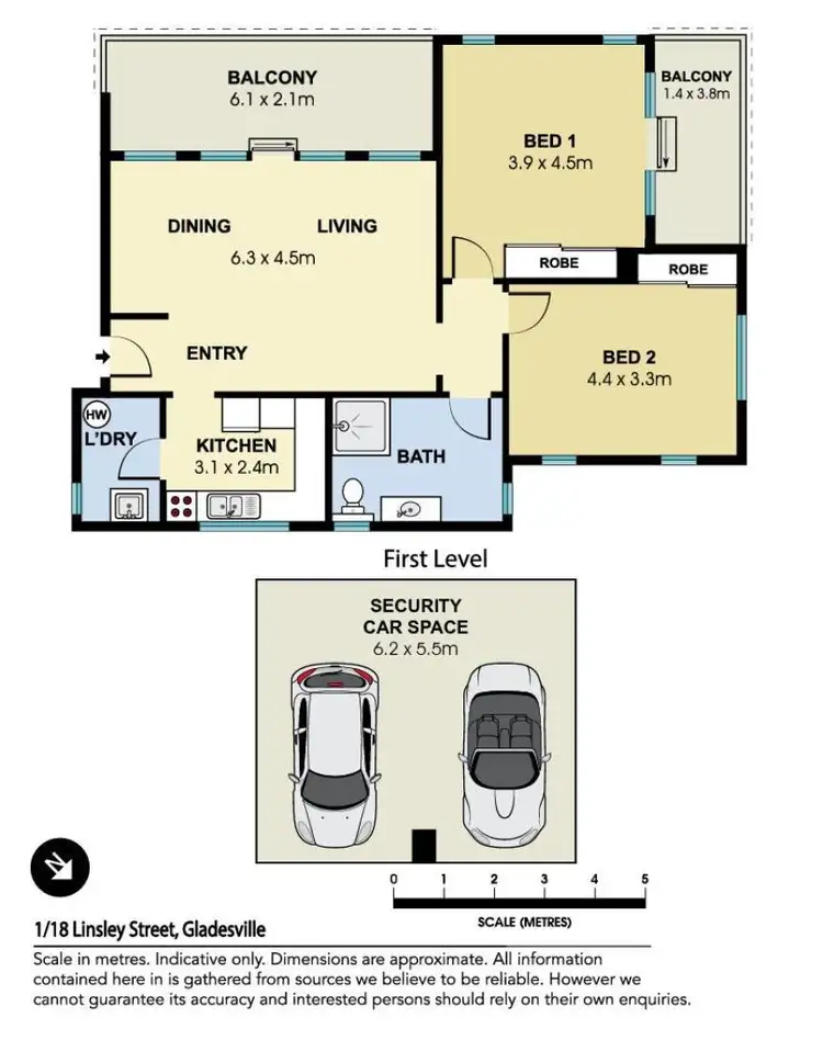Floorplan of Homely apartment listing, 1/18 Linsley Street, Gladesville NSW 2111