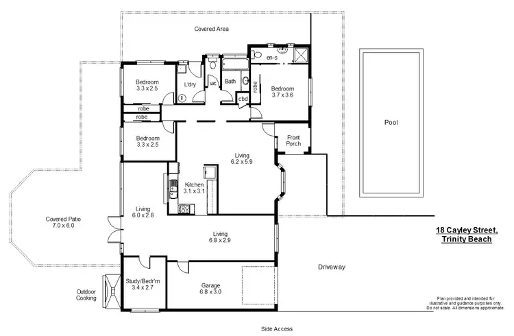 Floorplan of Homely house listing, 18 Cayley Street, Trinity Beach QLD 4879