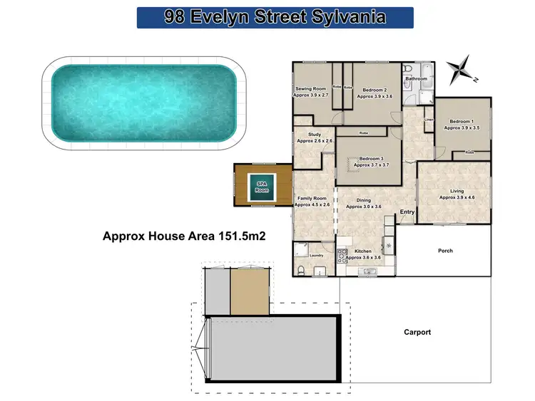 Floorplan of Homely house listing, 98 Evelyn Street, Sylvania NSW 2224