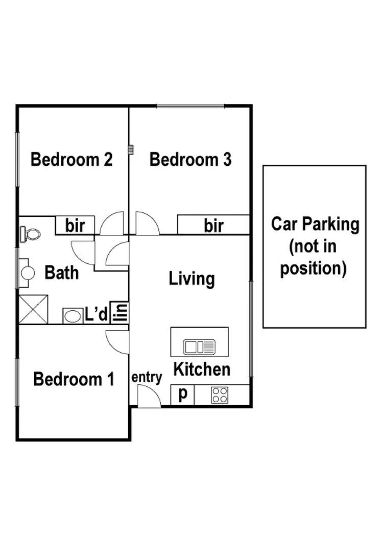 Floorplan of Homely unit listing, 6/833 High Street, Reservoir VIC 3073
