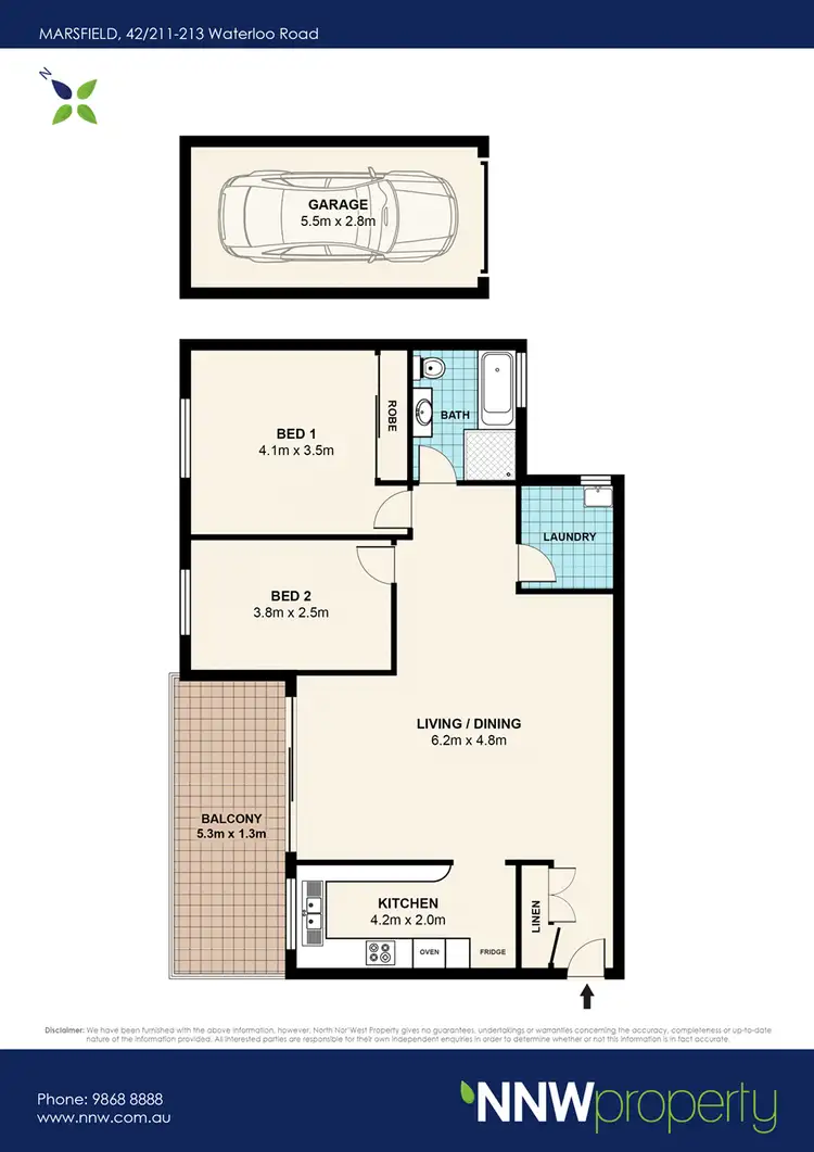 Floorplan of Homely unit listing, 42/211-213 Waterloo Road, Marsfield NSW 2122