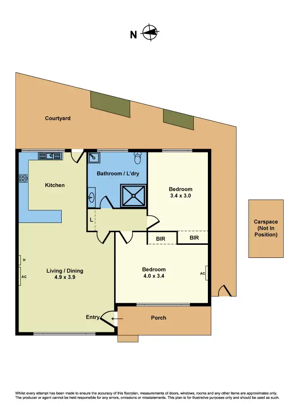 Floorplan of Homely unit listing, 2/28 Ormond Road, West Footscray VIC 3012
