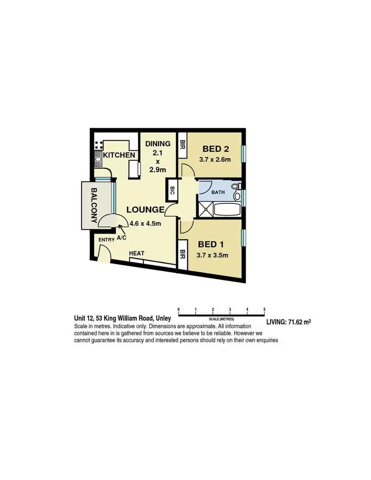 Floorplan of Homely unit listing, 12/53 King William Road, Unley SA 5061
