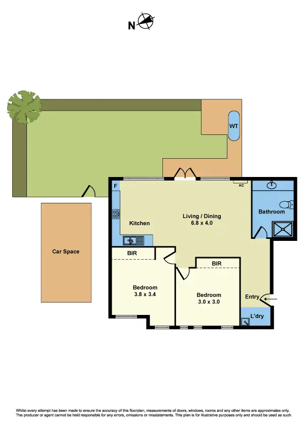 Floorplan of Homely apartment listing, 9/350-354 Somerville Road, West Footscray VIC 3012