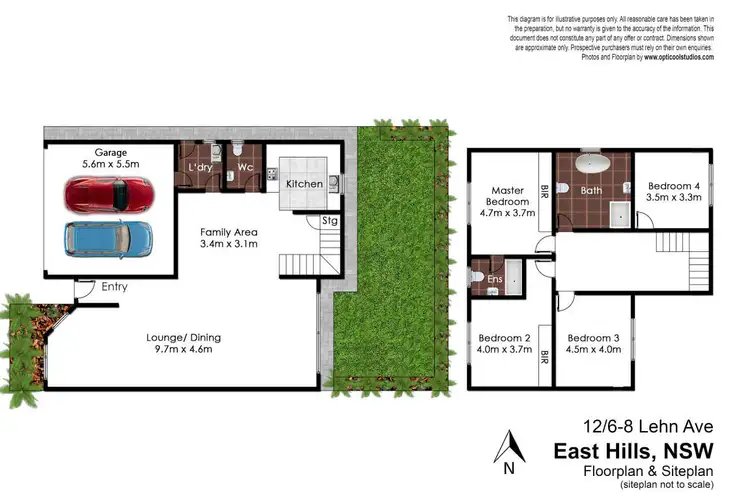Floorplan of Homely townhouse listing, 12/6-8 Lehn Road, East Hills NSW 2213