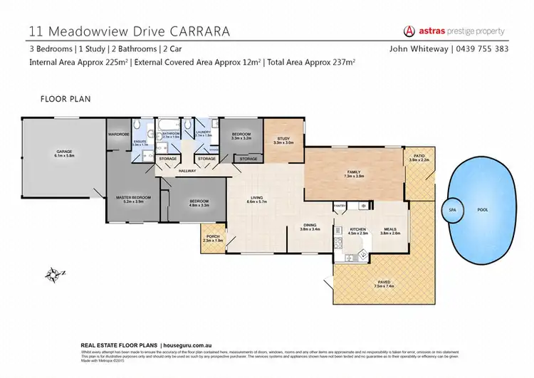 Floorplan of Homely house listing, 11 Meadowview Drive, Carrara QLD 4211