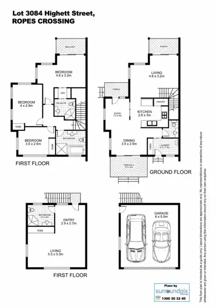 Floorplan of Homely house listing, 1/Lot 3084 Highett Street, Ropes Crossing NSW 2760