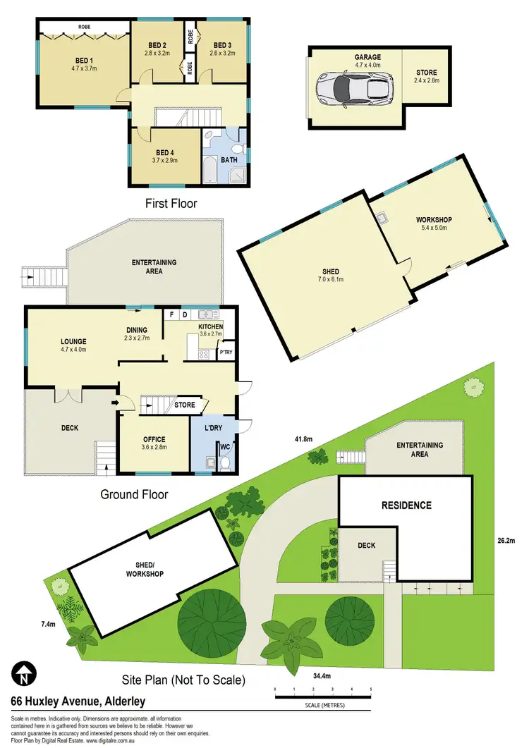 Floorplan of Homely house listing, 66 Huxley Avenue, Alderley QLD 4051