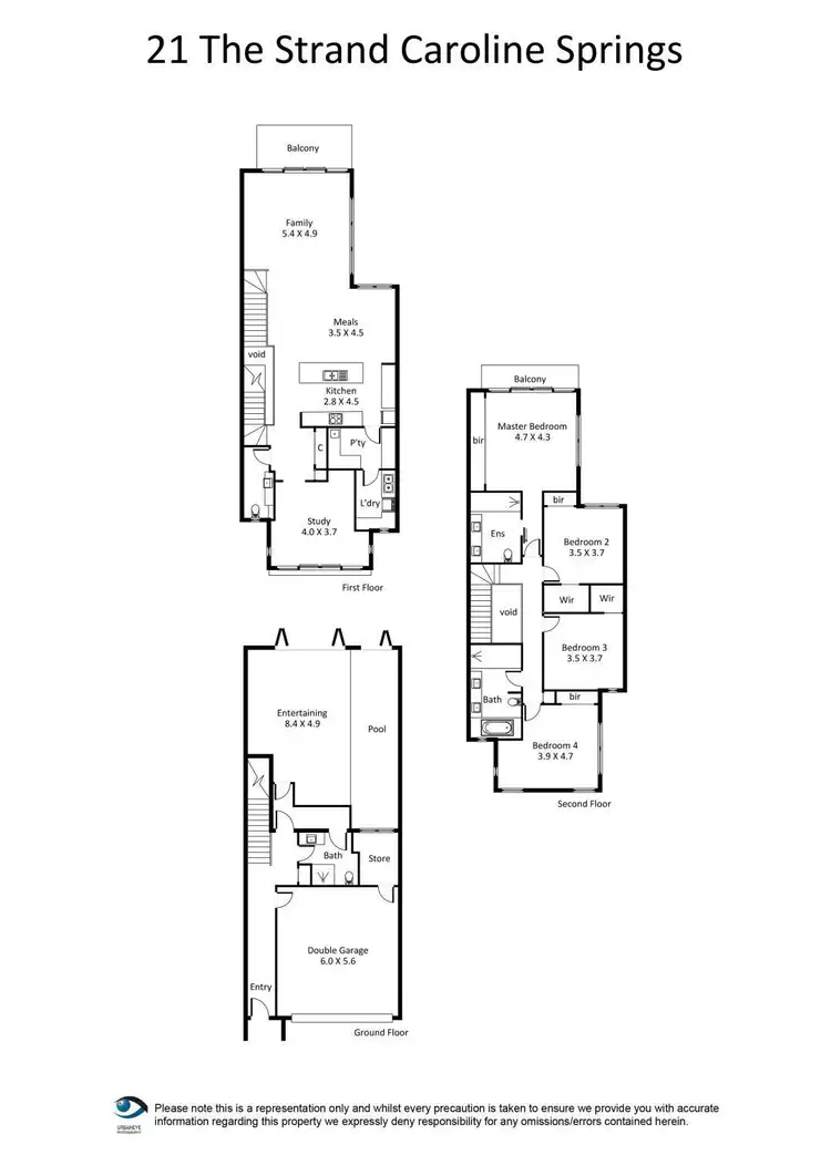 Floorplan of Homely house listing, 21 The Strand, Caroline Springs VIC 3023