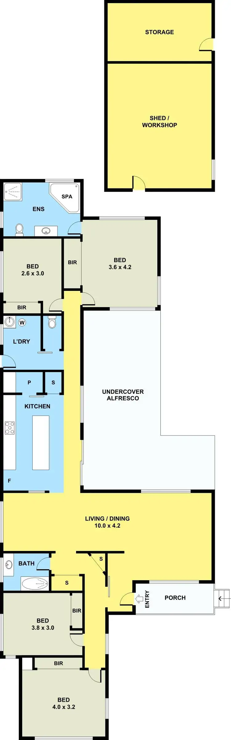 Floorplan of Homely house listing, 92 Glenroy Road, Glenroy VIC 3046