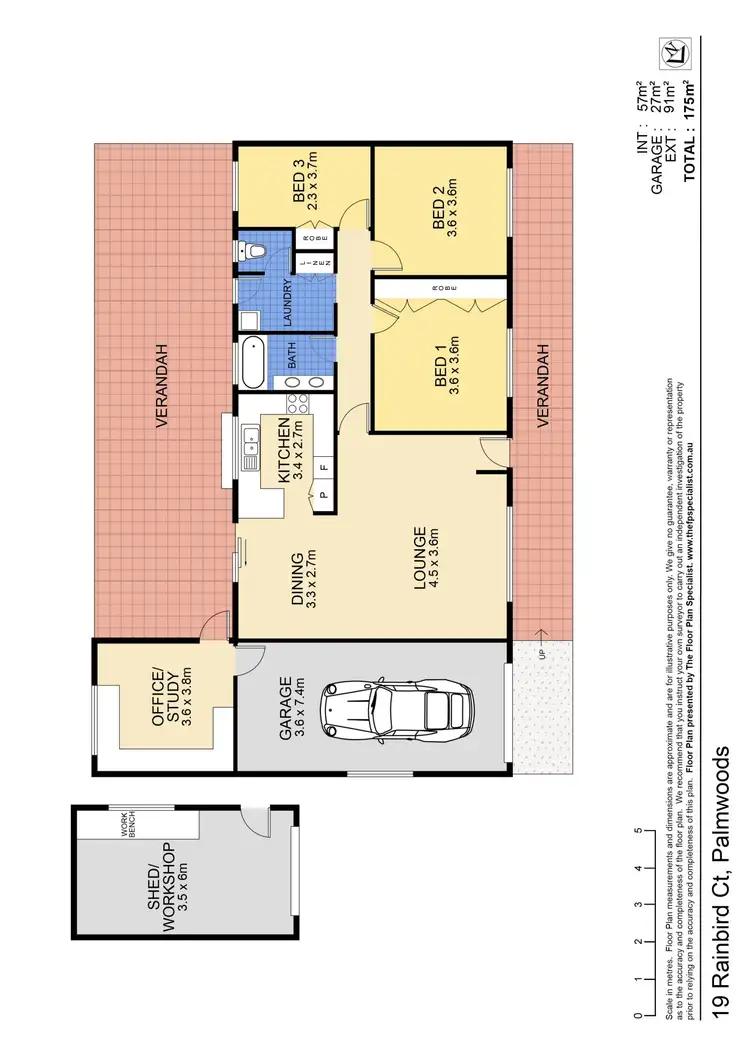 Floorplan of Homely house listing, 19 Rainbird Court, Palmwoods QLD 4555