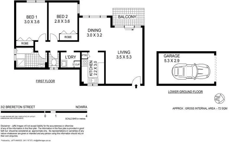 Floorplan of Homely unit listing, 3/2 Brereton Street, Nowra NSW 2541