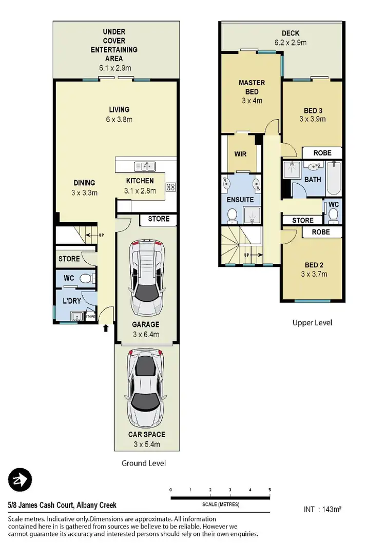 Floorplan of Homely townhouse listing, 5/8 James Cash Court, Albany Creek QLD 4035