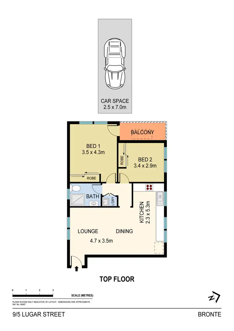 Floorplan of Homely apartment listing, 9/5 Lugar Street, Bronte NSW 2024