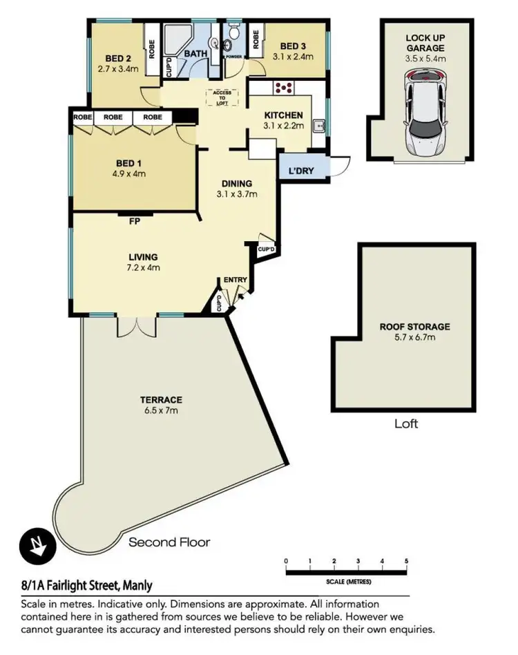 Floorplan of Homely apartment listing, 8/1a Fairlight Street, Manly NSW 2095