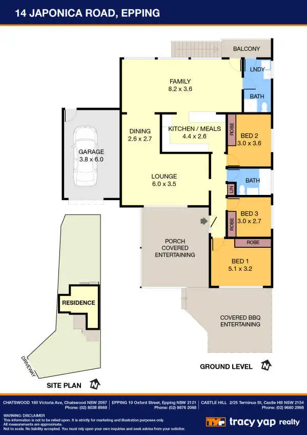 Floorplan of Homely house listing, 14 Japonica Road, Epping NSW 2121