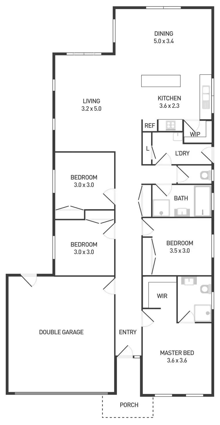 Floorplan of Homely house listing, 5 Ebony Way, Tarneit VIC 3029