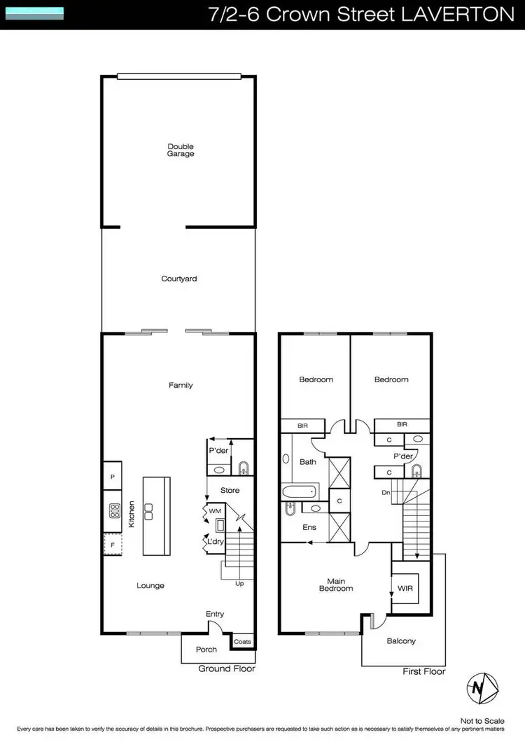 Floorplan of Homely townhouse listing, 7-12/2-6 Crown Street, Laverton VIC 3028