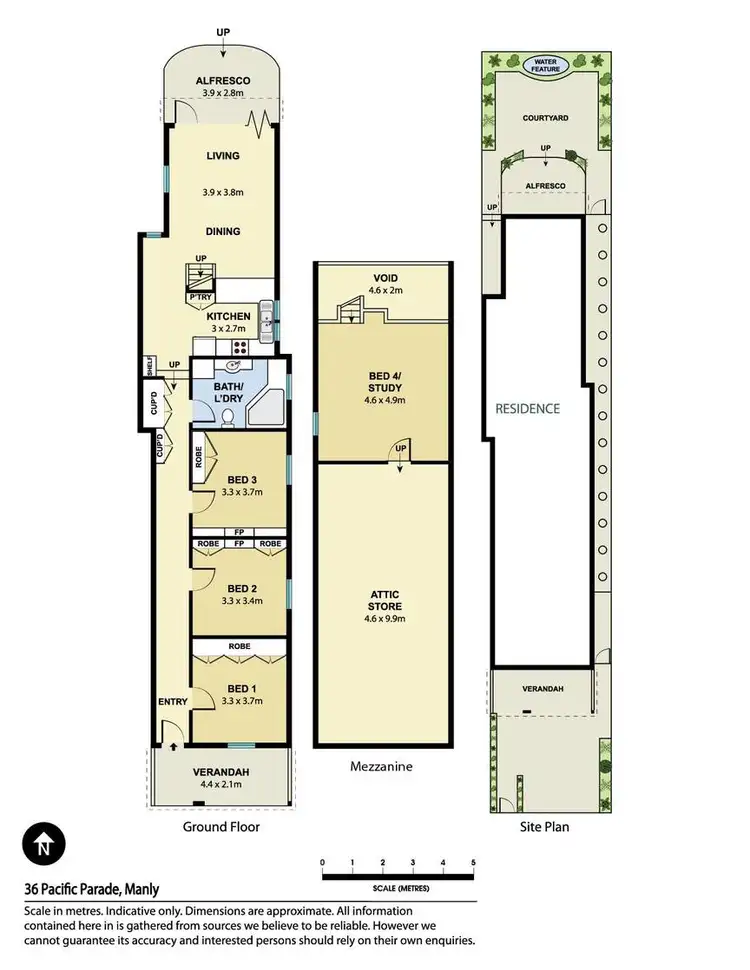 Floorplan of Homely house listing, 36 Pacific Parade, Manly NSW 2095