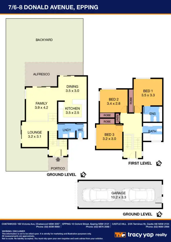 Floorplan of Homely townhouse listing, 7/6-8 Donald Avenue, Epping NSW 2121