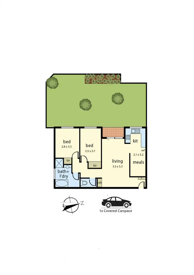 Floorplan of Homely apartment listing, 2/60 Cleeland Street, Dandenong VIC 3175
